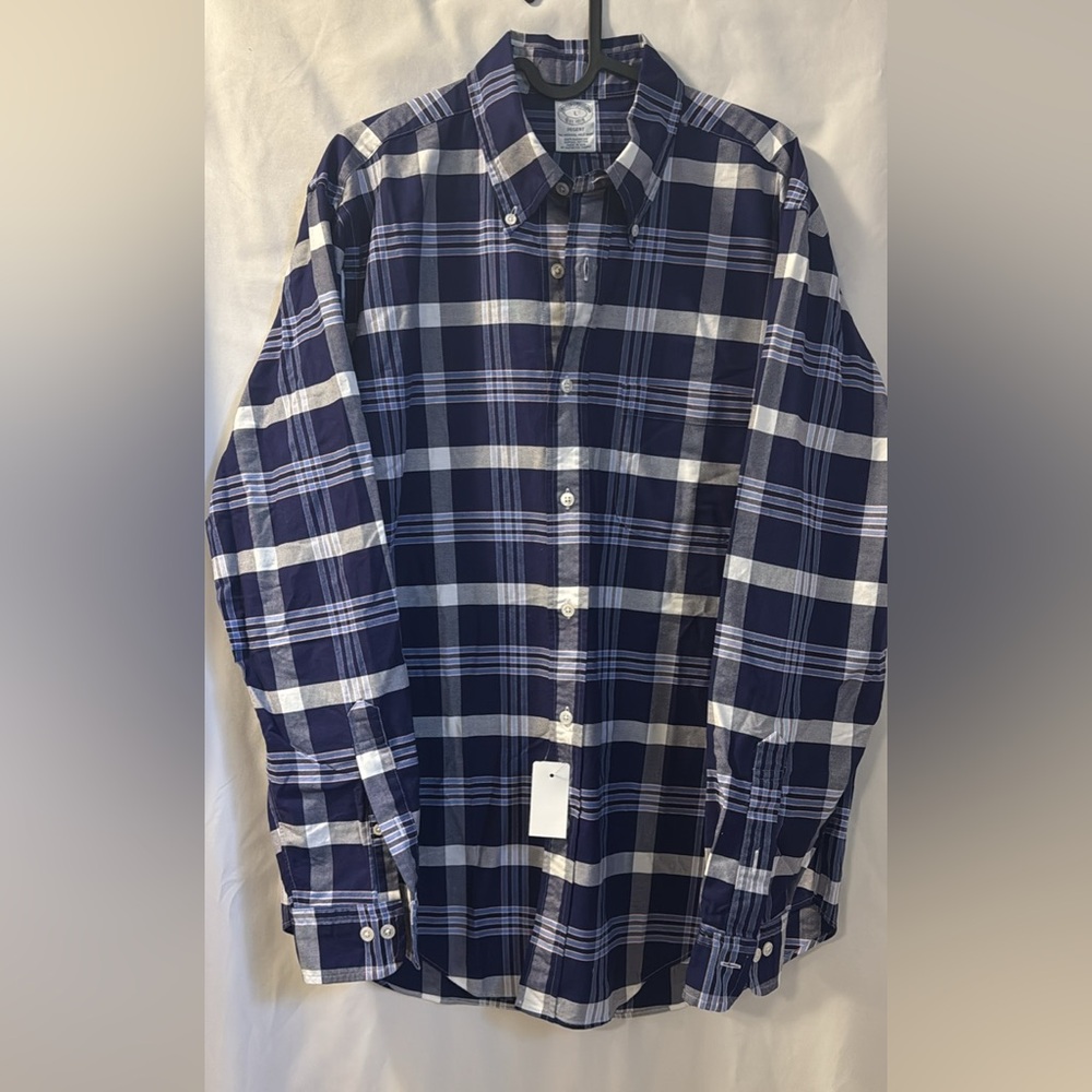 Brooks Brothers Men’s Shirt 100% Natural Cotton L